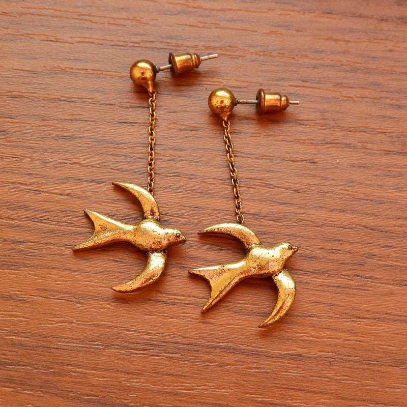 Vintage Button Earrings